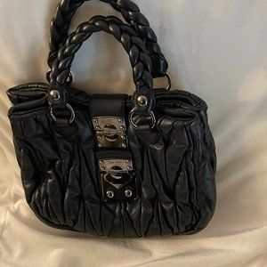 Mui Mui Womens Leather Handbag